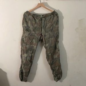Anthropologie camouflaged joggers